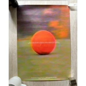 Official 2022 Slam Jam x Nike Air Force 1 promotional poster photographed by Julian Klincewicz featuring a grainy analogue shot of a glowing sun against warm atmospheric skies.